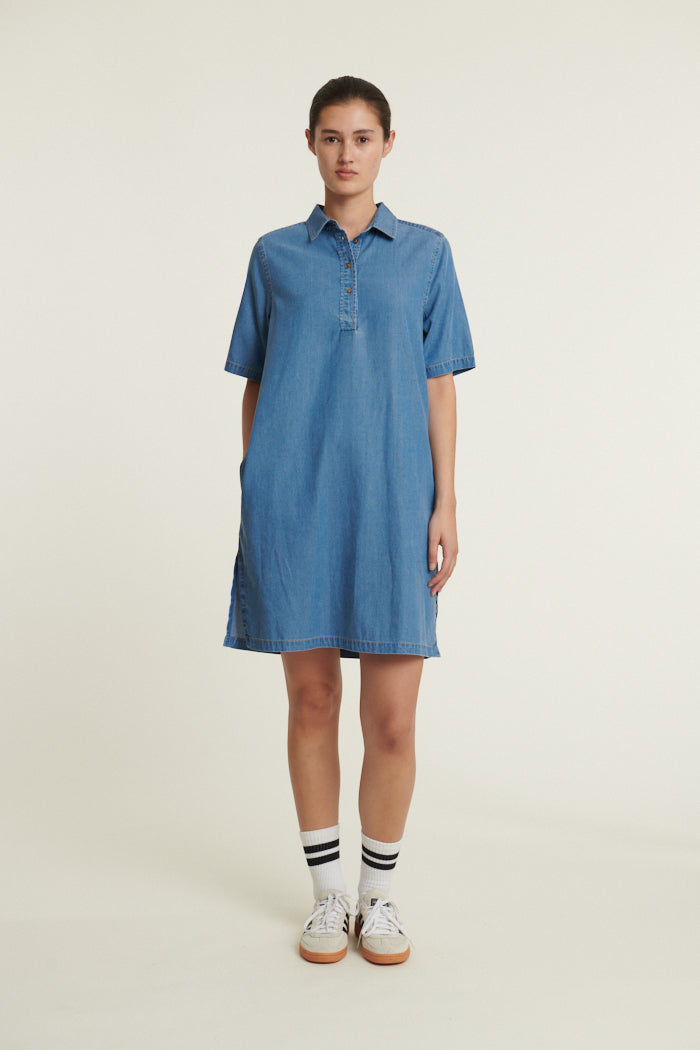 Basic Apparel Bine Polo Dress Dresses 038 Light Blue